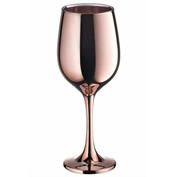 Vikko Dcor Wine Glasses, Light Gold Wine Glass, 14 Oz Fancy Wine Glasses With Stem For Red And White Wine, Thick And Durable Wine Glass, Dishwasher Safe, Set Of 6