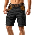 thumbnail image 2 of Aimik Men's Vintage Cargo Shorts with Multi Pocket and Button Summer Heavy Duty Cotton Shorts for Outdoor Camping, 2 of 5