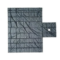 Heavy Duty 18 Oz Lumber Tarp 24x20 (8' Drop with 8' x 8' Flap) - Black