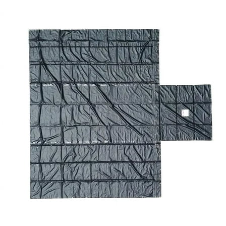 Airbag / Parachute Fabric Black Ultra Light Lumber Tarp 28' x 27' (10' Drop) - 14 Oz Vinyl Lumber Tarps for Flatbed Truck & Trailer