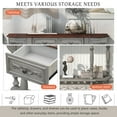 thumbnail image 4 of EUROCO 52'' Console Table Sofa Table for Entryway with 4 Drawers and Storage Shelf for Living Room Hallway Foyer Office,Antique Gray, 4 of 8