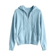 thumbnail image 5 of Axdhxbd Zip Up Hooded Cardigan Sweaters for Women Casual Long Sleeve Knit Open Front Sweater Loose Fit Drop Shoulder Cardigans with Pockets 3XL, 5 of 6