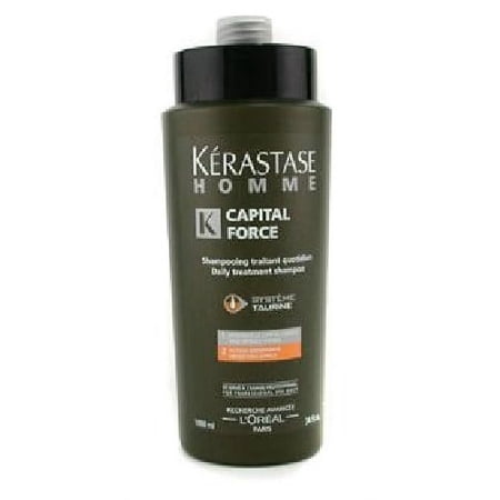 L'Oreal Homme Capital Force Densifying Effect Daily Treatment Shampoofor Men, 34 Oz