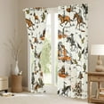 thumbnail image 3 of Manfei Cowboy Blackout Curtains Set of 2 (52x84 Each), Western Farmhouse Window Curtains, Tropical Desert Cactus Curtains and Drapes, Luxurious Room Decor, 3 of 6