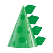 Blue & Green Dinosaur Party Hats, 8ct
