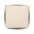 thumbnail image 3 of Noble House Boven Cotton Cube Pouf, Brown, Dark Grey, 3 of 6