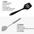 thumbnail image 7 of Unique Bargains Silicone Turner 4 Pieces Heat Resistant Non Stick Turner Black, 7 of 7