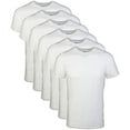 thumbnail image 2 of Gildan Adult Men's Short Sleeve Crew White T-Shirt, 6-Pack, Sizes S-2XL, 2 of 3