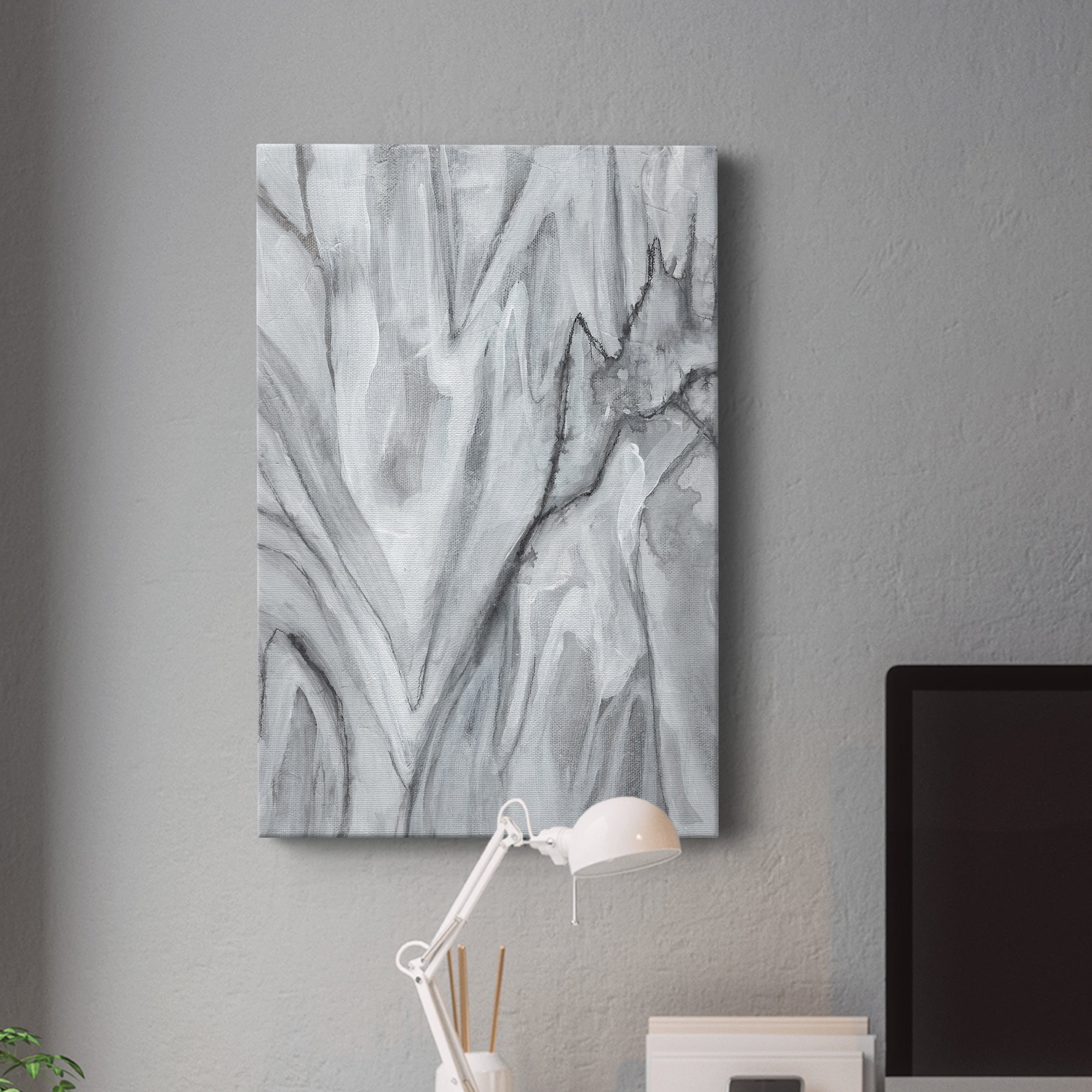 Marbled White II Premium Gallery Wrapped Canvas - Ready to Hang