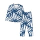 thumbnail image 1 of Fotbe Blue Shells Conjunto de Pijama de Manga Larga para Mujer con Estampado, Ropa de Dormir de 2 Piezas, Conjunto de Casa Suave y Cómodo con Bolsillos-Large, 1 of 7