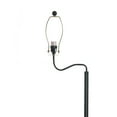 thumbnail image 5 of Mainstays Glass End Table Floor Lamp with White Shade, Matte Black, 17"L x 17"W x 54"H, 5 of 11
