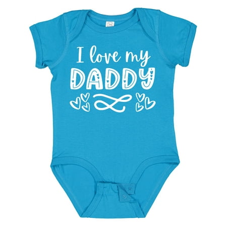 

Inktastic I Love My Daddy with Hearts Gift Baby Boy or Baby Girl Bodysuit