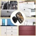 thumbnail image 5 of 4 Pcs Cabinet Handle Drawer Pulls Leopard Knobs with Screws Square Furniture Office Cabinet Knob Decoration, 5 of 7