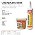thumbnail image 2 of Red Devil 0664 Glazing Compound, Solid, Mild, Off-White, 1 qt Tub, 2 of 2
