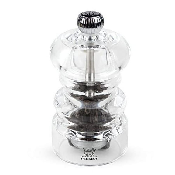 Peugeot Nancy Pepper Mill Acrylic, 4-Inch Clear