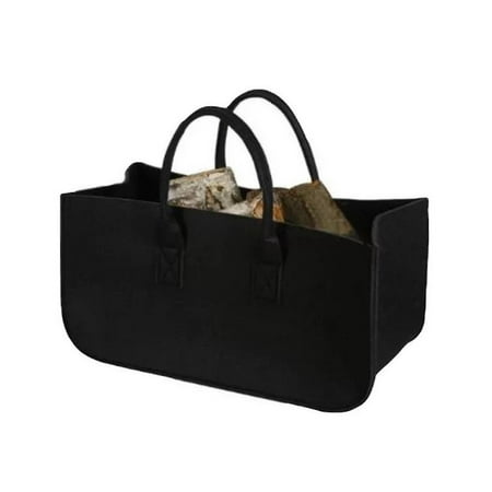 

Accessory Decoration Storage Bag Newspaper Picnic Clothes Felt Firewood Shopping Travel Basket Blac Hy