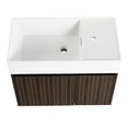 thumbnail image 5 of 30 Inch Modern Bathroom Vanity with Thick Edge Resin Sink, Soft - Close Doors, Wall - Mounted for Small Bathroom Use, 5 of 7