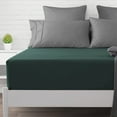 thumbnail image 4 of Queen Fitted Bed Sheet bedspread - Soft Hotel Home Luxury Bedding - Breathable, Cooling & Wrinkle Free - Easy-Care, Fade and Shrink Resistant -79.92x60.23x11.81in (Green), 4 of 7