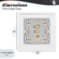 thumbnail image 4 of Stupell Industries French Country Oyster Trio on Blue Gingham White Framed Print Under Glass, 13 x 13, by Vero Illustrates, 4 of 8
