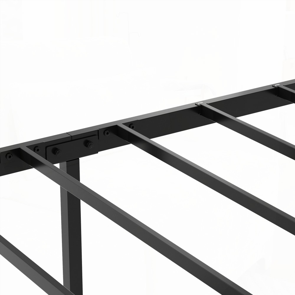 Storage Headboard Bed Frame - Charging Station, Easy Assembly