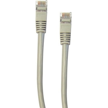 Shielded Cat6 Gray Ethernet Patch Cable, Snagless/Molded Boot, 25 foot