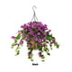 thumbnail image 5 of Bewildely Hermosa cesta colgante Artificial Ipomoea Nil, elige , vid, decoración del hogar Flores artificiales púrpura 6 pulgadas, 5 of 6