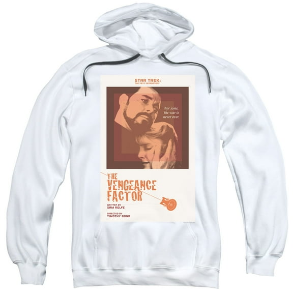 Star Trek Tng Season 3 Episode 9 Adult Pullover Hoodie Sweatshirt White