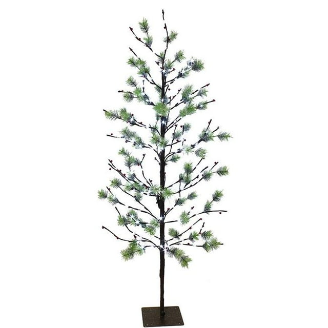 Puleo International LW18-OD56 5 ft. Pre-Lit Twig Tree with 200 White LED Twinkle Lights