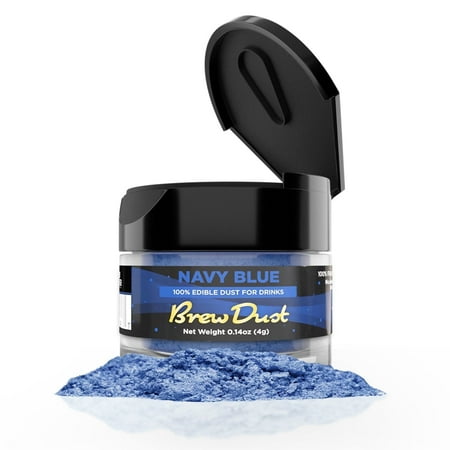 Brew Dust – Navy Blue Edible Drink Powder – Silky Swirl Beverage Safe 4g Jar Brew Dust – Navy Blue Edible Drink Powder – Silky Swirl Beverage Safe 4g Jar