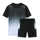 thumbnail image 5 of Camisas de Ajuste Suelto para Hombre, Gradiente Transpirable de Malla Casual, Pantalones Cortos de Manga Corta Delgada, 5 of 8