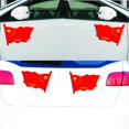 thumbnail image 1 of Red Flag Car Stickers Small Flagpole Red Flag Stickers Car Patriotic Stickers, 1 of 7