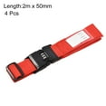 thumbnail image 4 of Unique Bargains Luggage Straps Suitcase Belts with Buckle Adjustable Packing Accessories Red, 4 of 7