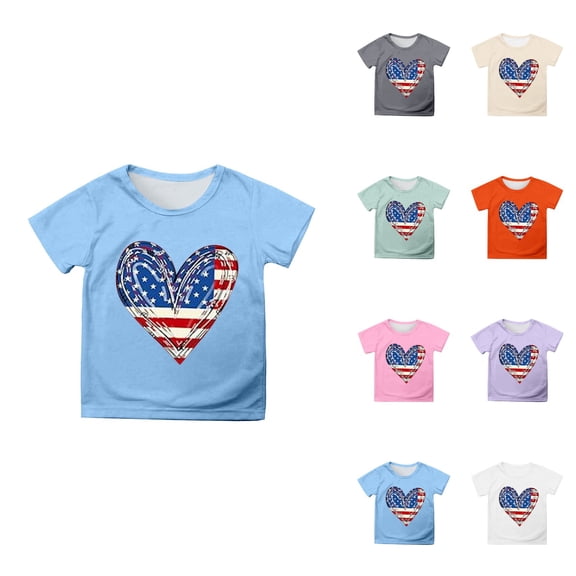 Graphic Tees for Girls: Short Sleeve Crewneck Tops 5-14 Years Comfortable & Casual for Everyday Wear & Summer Parties