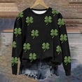 thumbnail image 4 of Felirenzacia Women’s St. Patrick Clover Sweatshirt Cute Holiday Pullover Casual Comfortable Shirt, Multicolor,5XL, 4 of 4
