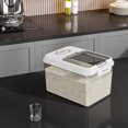 thumbnail image 2 of 22lb Clear Airtight Pet Food Container – Double-Sealed Grain Storage Bin with Measuring Cup Included, 2 of 6