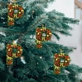 thumbnail image 3 of Adornos navideños personalizados para el árbol | Colgantes con monograma de 26 letras y diseño de gorro de Papá Noel, 3 of 5