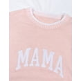 thumbnail image 3 of MAMA Graphic Sweaters for Women 2025 Mother's Day Lightweight Knitted Sweaters Crew Neck Long Sleeve Pullover Sweatshirts Tops Shermie, 3 of 6