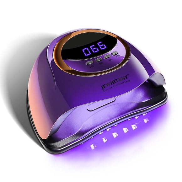 Secador de uñas UV JEWHITENY Purple Fast Dry para esmalte en gel