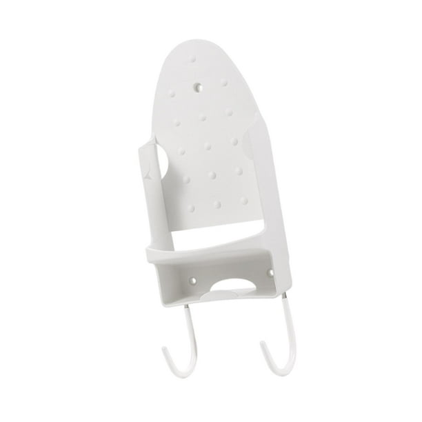 Percha para tabla de planchar, resistente al calor, soporte para plancha eléctrica, tabla de planchar Blanco
