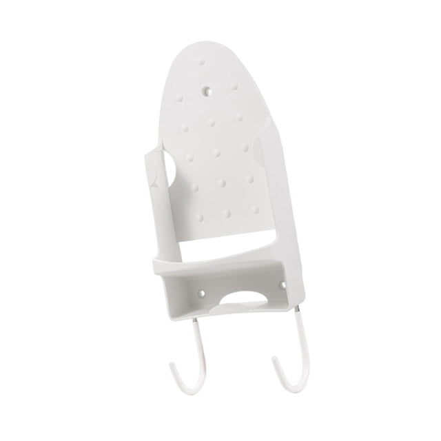 Soporte de Tabla de Planchar Organizador de Pared con Gancho Resistente para Plancha Eléctrica de PBT Portátil Apto para Almacenamiento en Baño y Uso Blanco