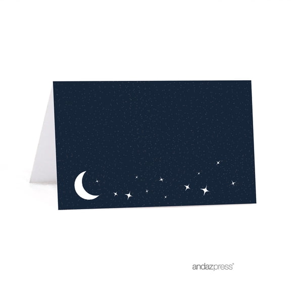 Koyal Wholesale Love You to the Moon and Back Wedding Table Tent Place Cards, 20-Pack