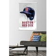 thumbnail image 2 of MLB Boston Red Sox - Drip Helmet 20 Wall Poster with Wooden Magnetic Frame, 22.375" x 34", 2 of 5