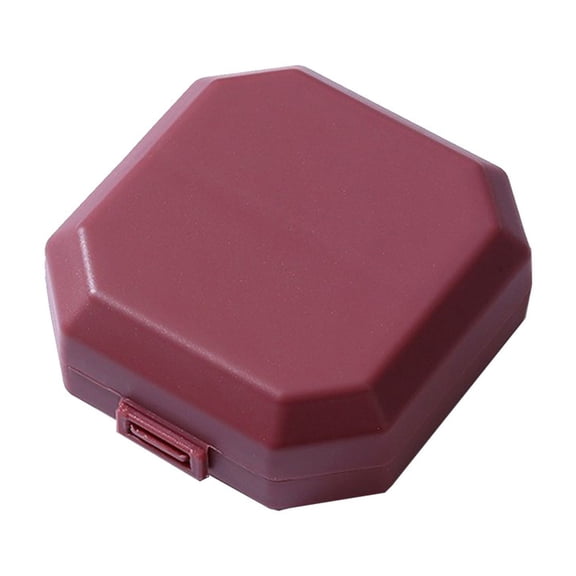 CASAFUN Protable Pill Organizer with 6 Compartments, Travel Pill Box Pill Case Anti-Mixing & Wide Opening, Compact Pill Container Holder for Vitamins Fish Oils Medications