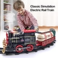 thumbnail image 1 of Juego De Rieles De Tren De Navidad De Juguete Para Niños Con Luz Y Sonido Navidad Retro Steam Track Train Model Toy ANGGREK Otros, 1 of 6