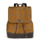 thumbnail image 1 of Balery Black And Orange Houndstooth Mochila de Cuero para Mujeres, Gran Capacidad, Bolsa de Viaje Multifuncional, Mochila de Cuero y Bolsa de Hombro para Mujeres, 1 of 4