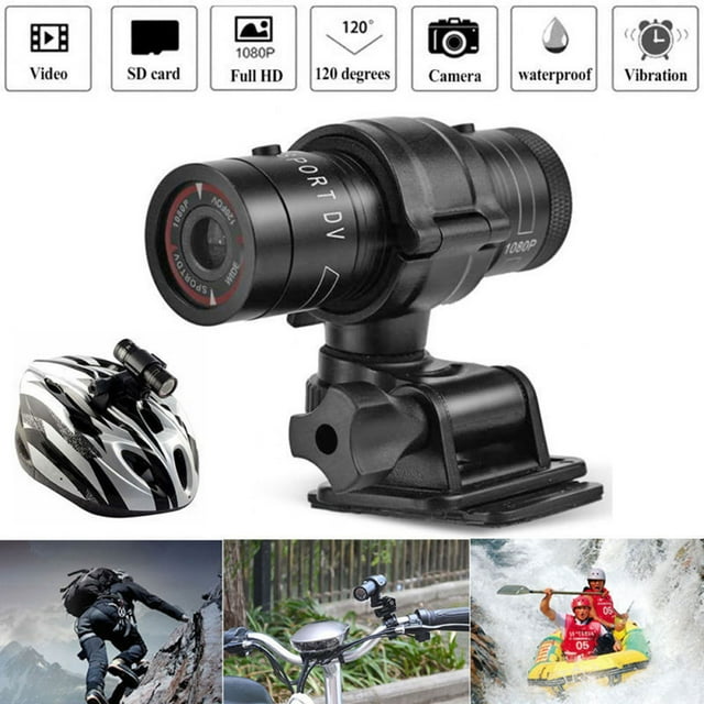 Cámara Para Casco, Grabación En Bucle A Prueba De Golpes, Impermeable, 720p, 1080p, Mini Videocámara Deportiva Para Motocicleta Y Bicicleta