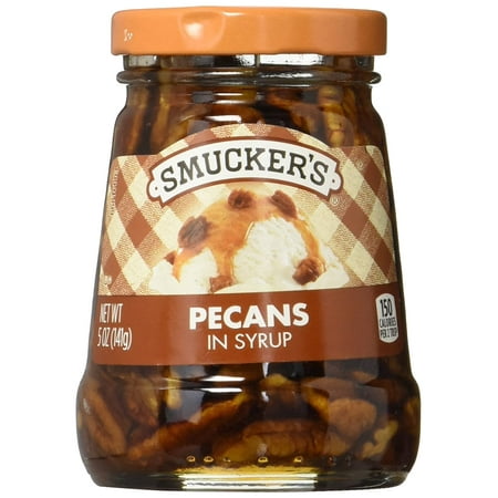Smuckers Pecans in Syrup Topping, 5-Ounce (Pack of 6) -  Smucker's