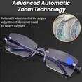 thumbnail image 2 of Blue Ease Optics Glasses, Clear Automatic Zoom Reading Eyeglasses, Smart Look Far and Near Blue Glasses, 2 of 7