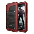thumbnail image 1 of Mitywah Étui Étanche pour iPhone TP MAX, [Robuste] [Défenseur de Grade Militaire] Étui de Téléphone [Métal] [Protection Complète] Étui Intégré [Protection d'Écran de Protection] [Antichoc], Rouge, 1 of 4