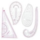 thumbnail image 5 of Juego de Regla curva francesa Macarena 4 Uds Regla de costura transparente, 5 of 7
